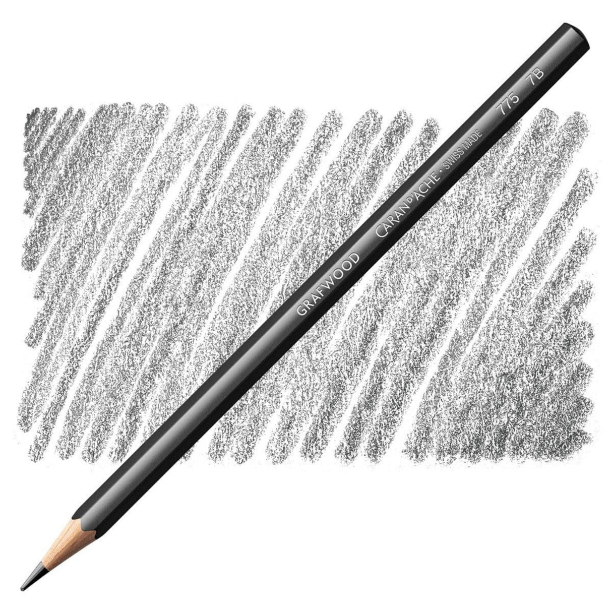 Caran D'Ache Grafwood Extra-fine 6 Graphite Pencils 9B to 2H in Metal Tin