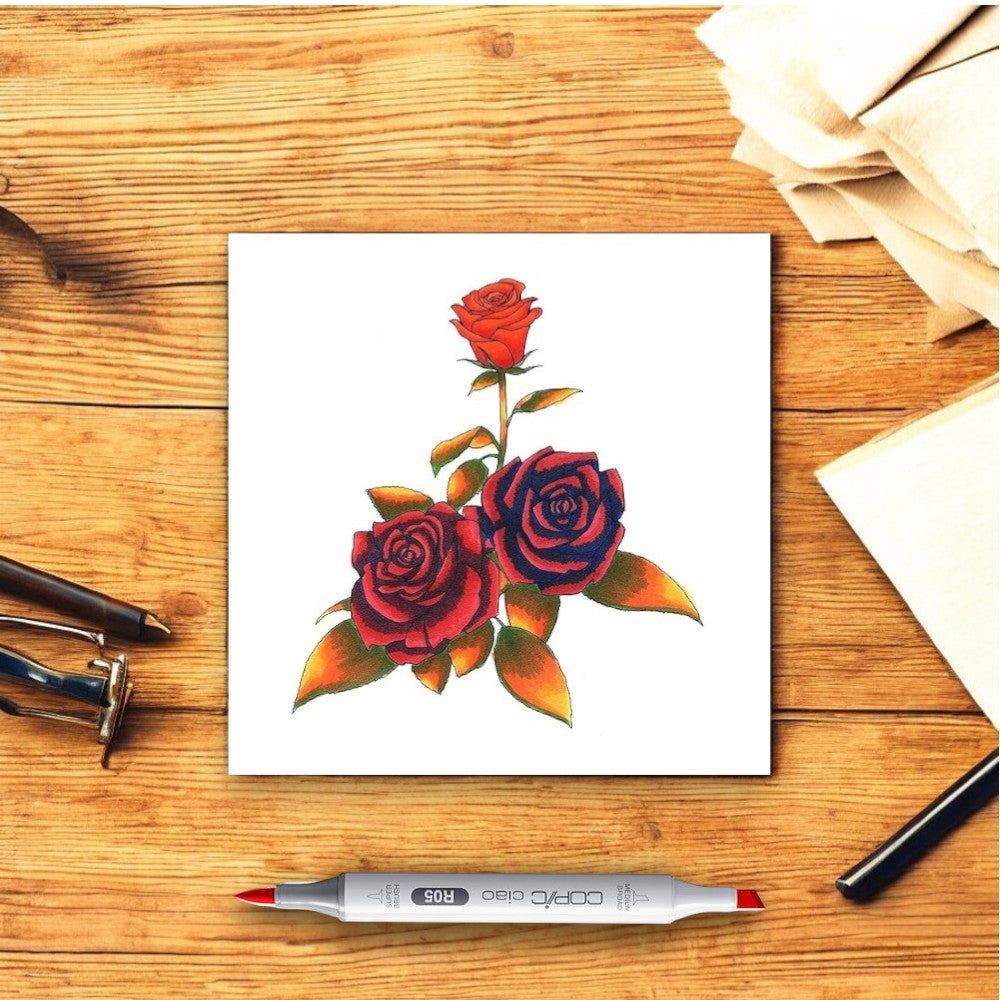 Copic Ciao Marker Set - 6 Primary Colors - Dual Tip - Alcohol Ink