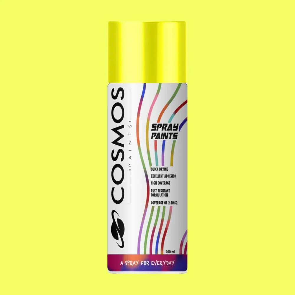 Cosmos Spray Paint 400ml Fluorescent Yellow