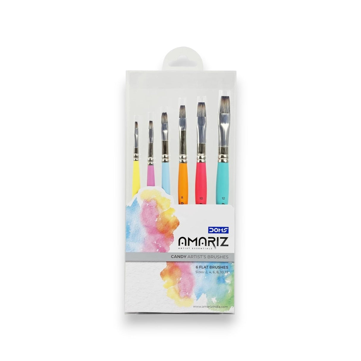Doms Amariz Candy Brush Set of 6 - Flat & Round Options