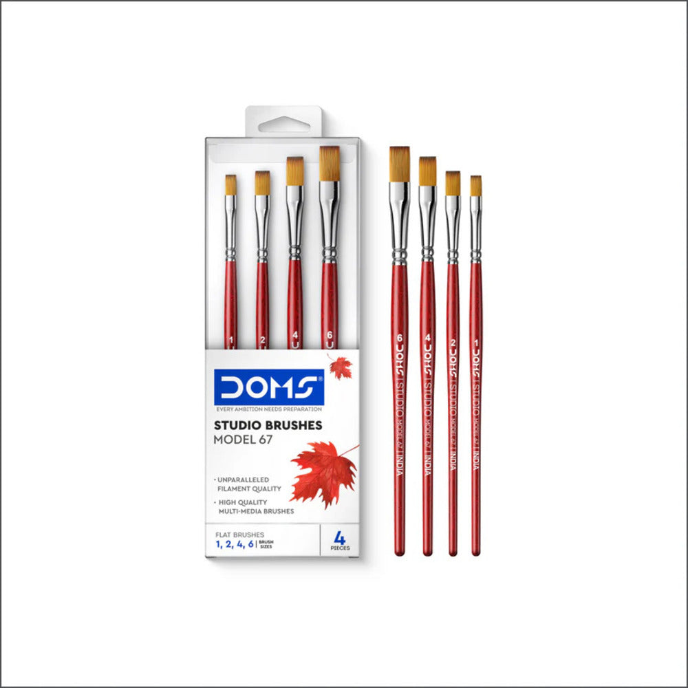 Doms Studio Artist Paint Brushes Loose & Sets of Round, Flat & Combo
