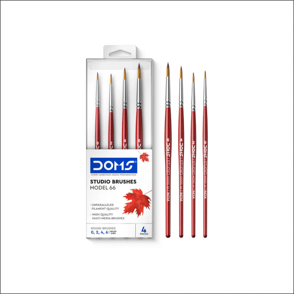 Doms Studio Artist Paint Brushes Loose & Sets of Round, Flat & Combo