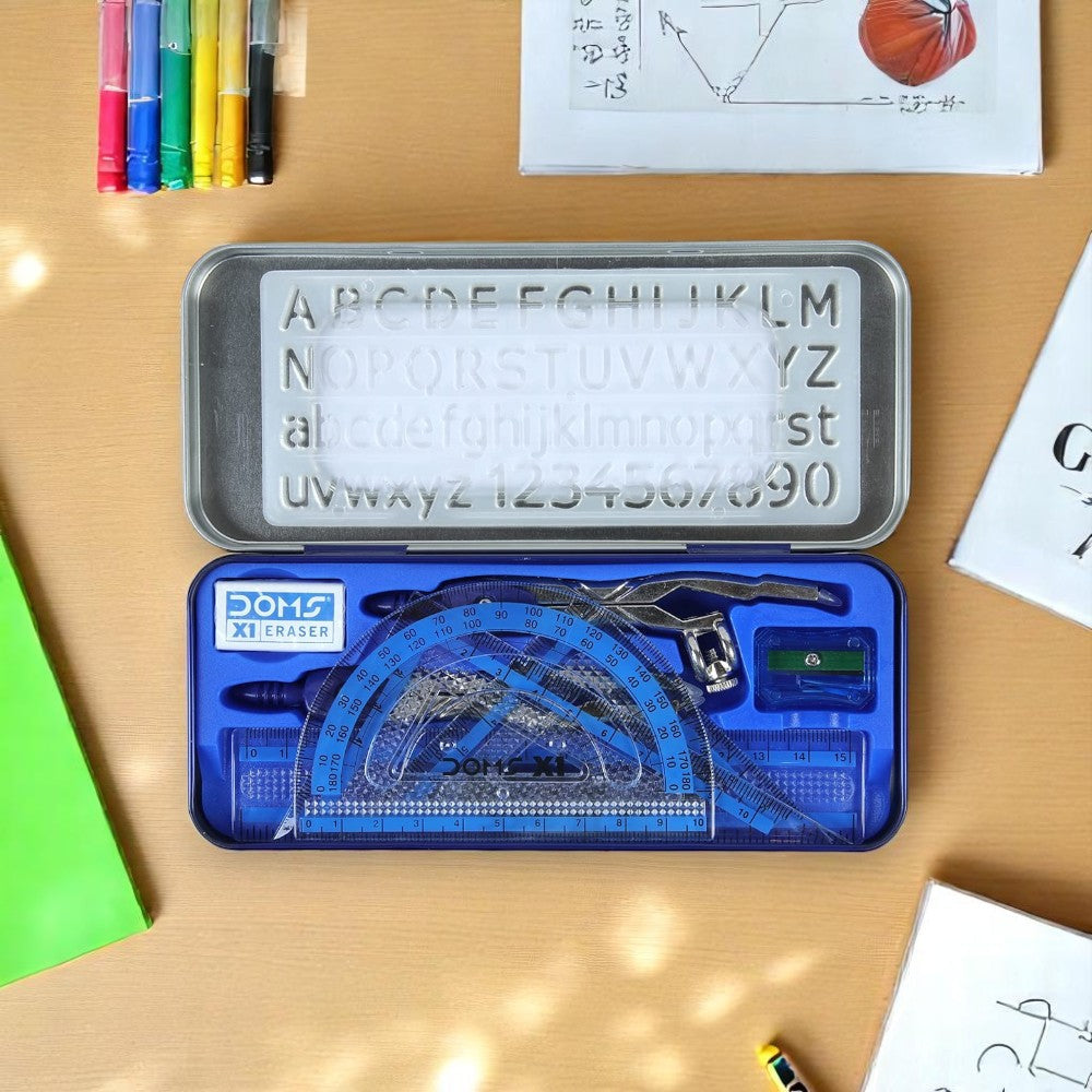 Doms X1 Premium Geometry Box - Set of 10 Drawing Instruments