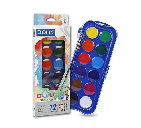 DOMS Water Colour Cakes Pack of 12 Shades