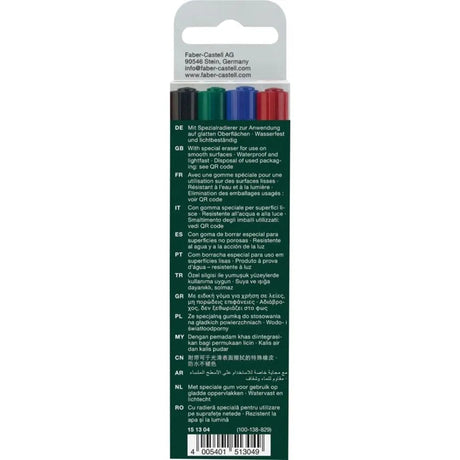 Faber Castell Fine Multi-Marker Pack Of 4 (Assorted)