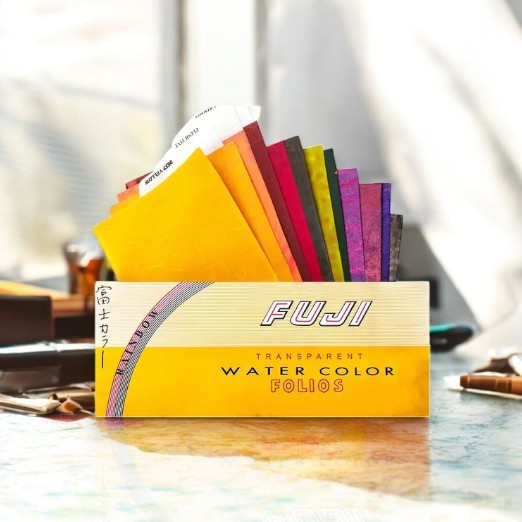 Fuji Transparent Water Color Folios - Photo & Art Coloring Sheets