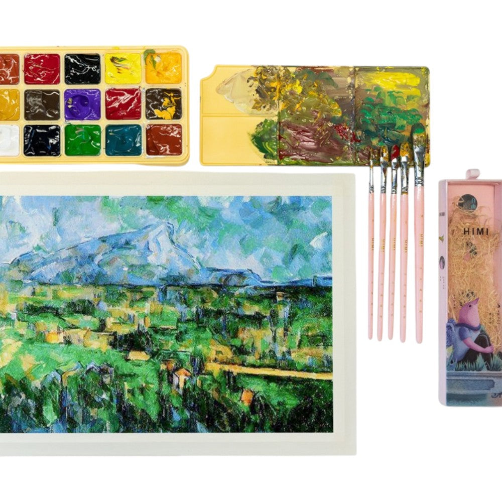 HIMI Little Bird Assorted Brush Set - 5 pcs - Pink - Content