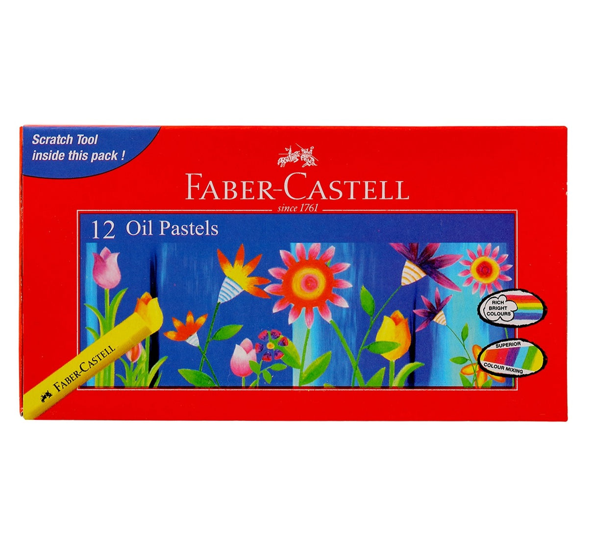 Faber Castell Oil Pastels 12 Shades