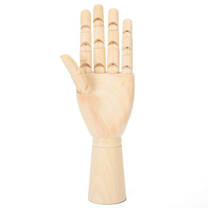 Kent Moveable Wooden Mannequin Left Hand Models ( Choose Sizes)