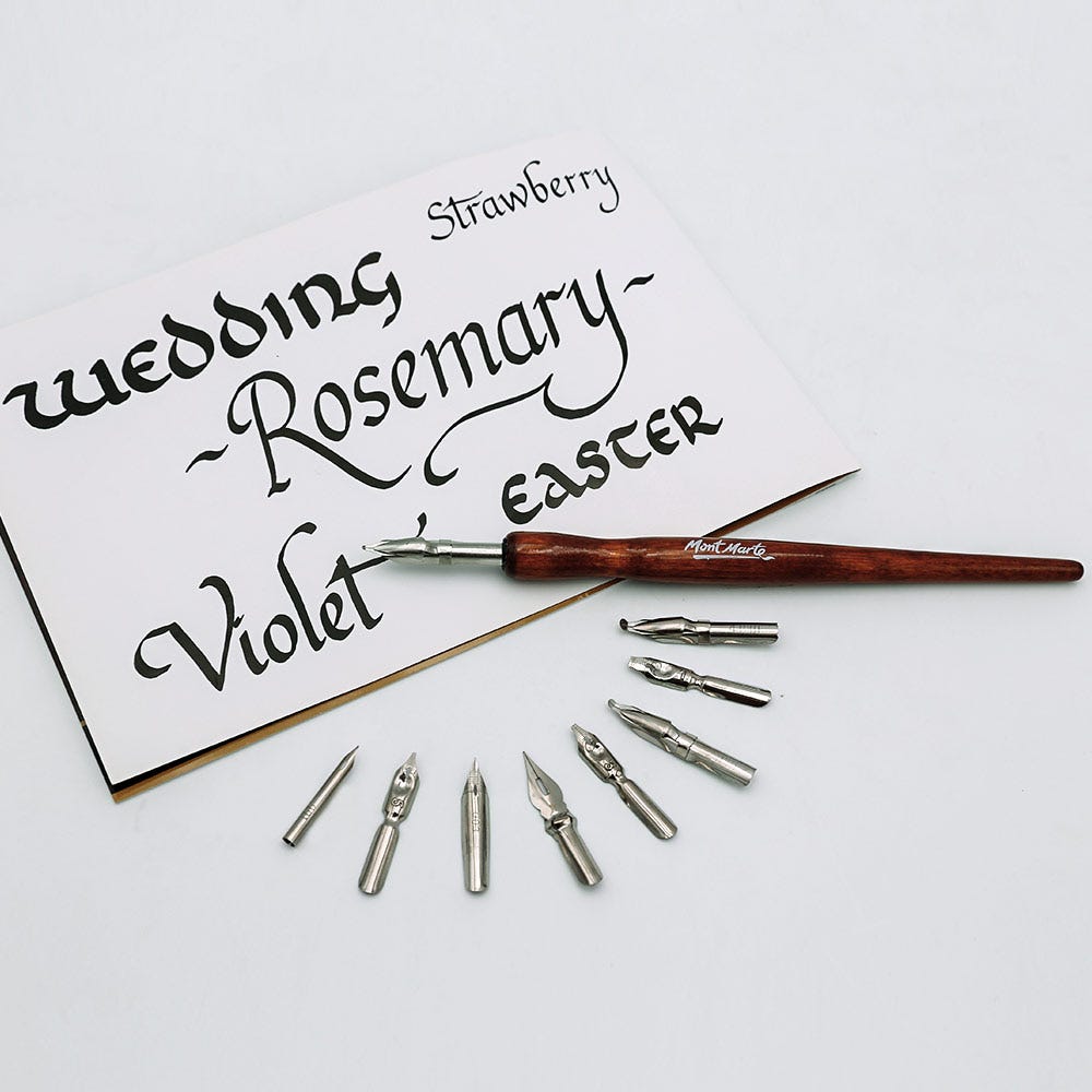 Mont Marte Calligraphy Dip Pen Set Signature 10pc