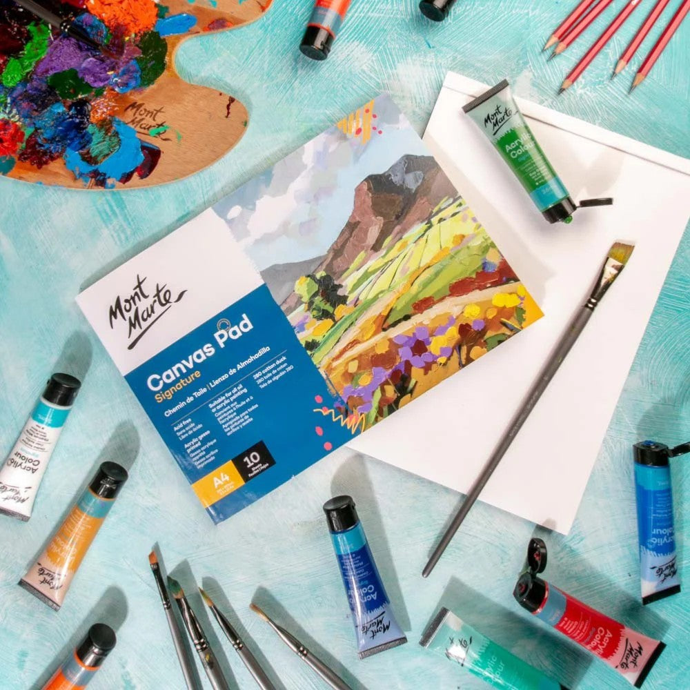 Mont Marte A4 Canvas Pad - Canvas Surface Close-Up
