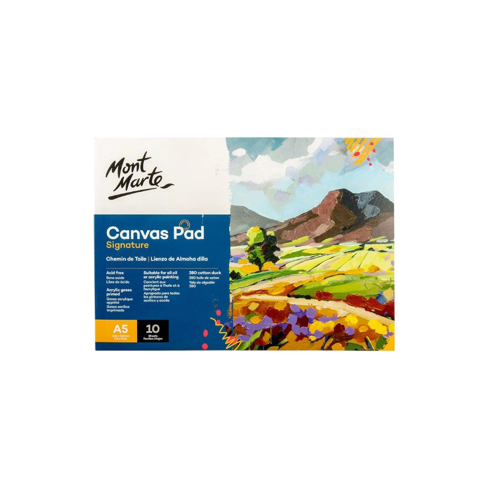 Mont Marte Canvas Pad Signature A5 - Front Cover View