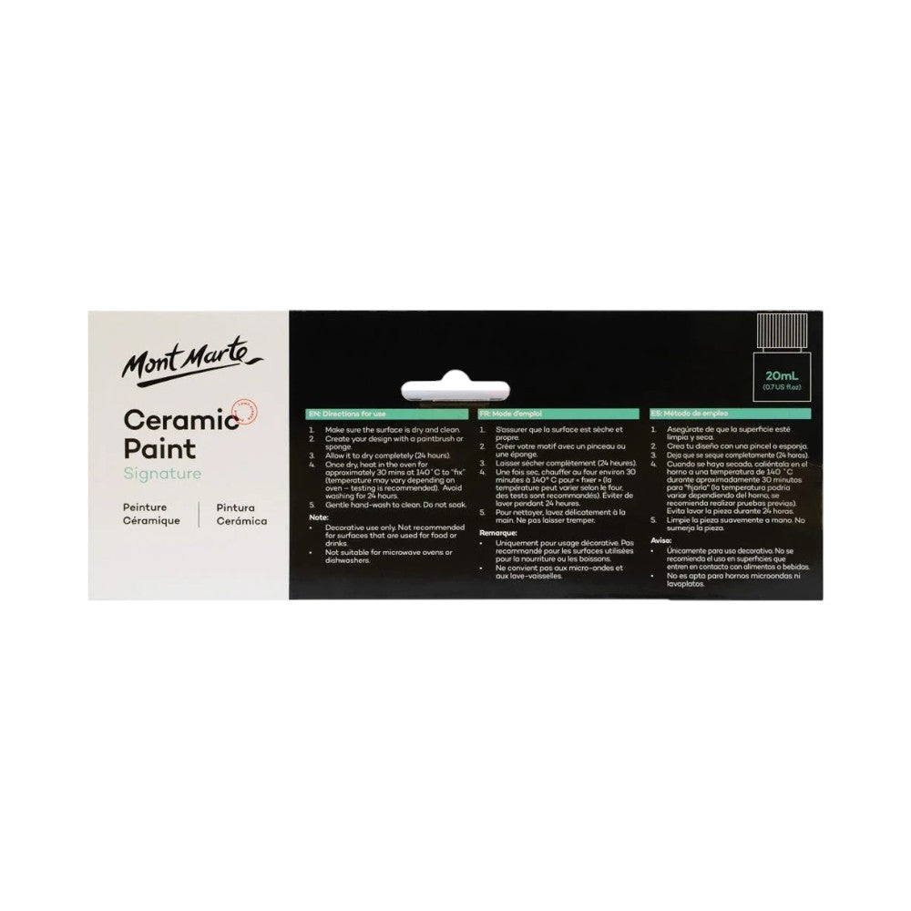 Mont Marte Ceramic Paint Signature 20ml Sets - Choose Size