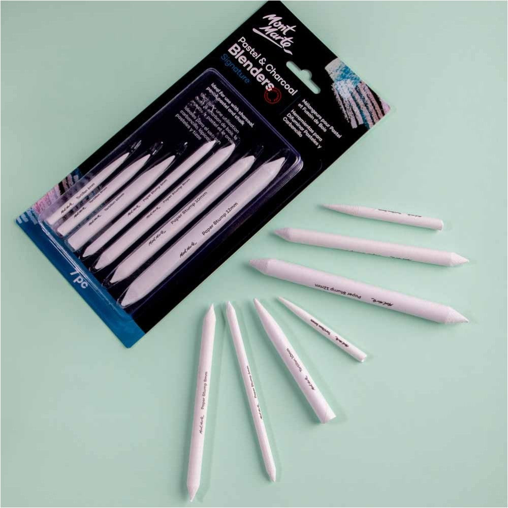 Paper Stumps and Tortillions Displayed from Mont Marte Set