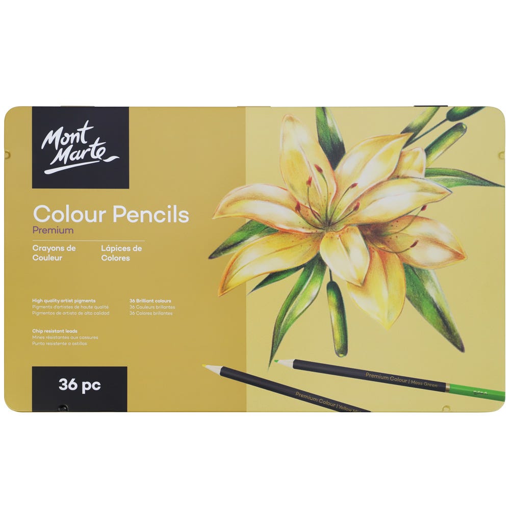 Mont Marte Colour Pencils Premium 36pc Set