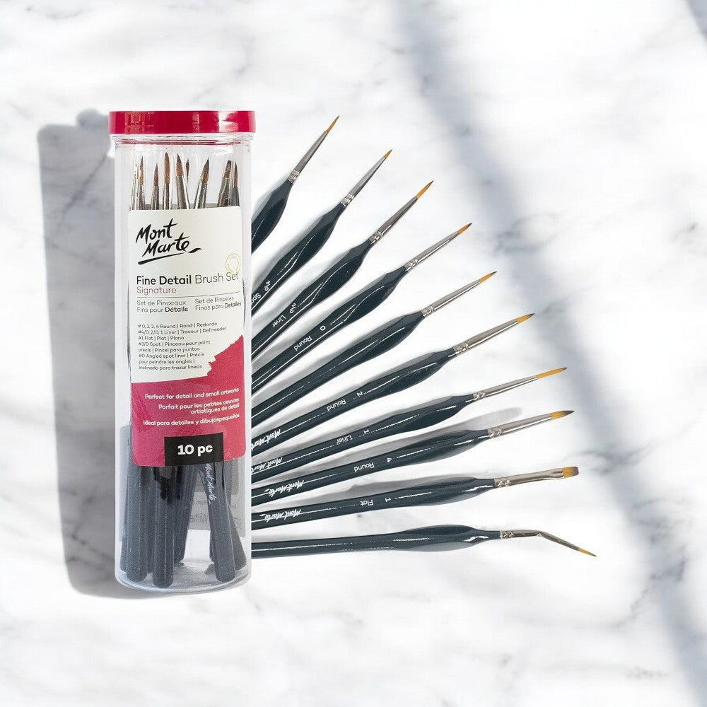 Mont Marte Brush Set of 10 with Storage Container