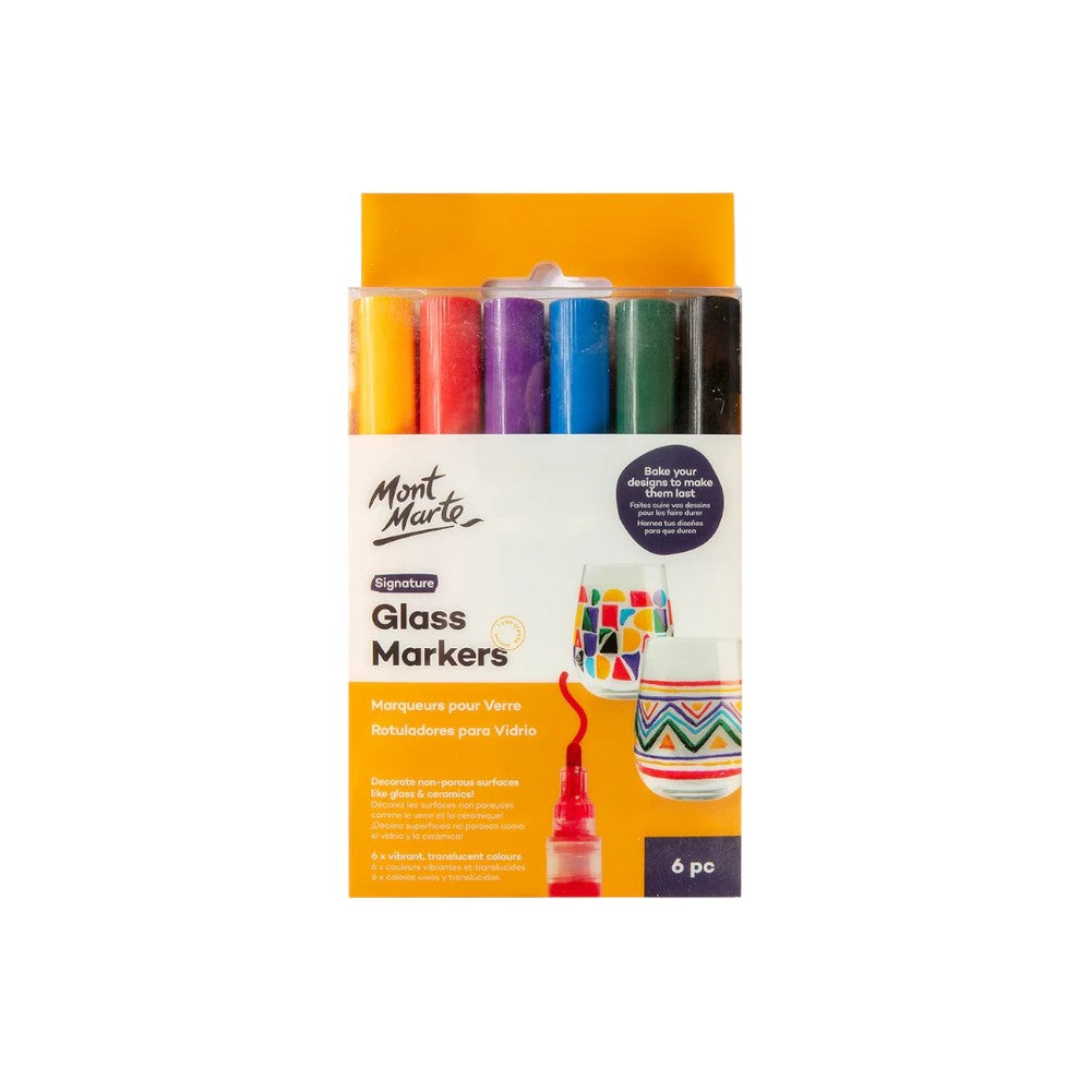 Mont Marte Glass Markers Set of 6