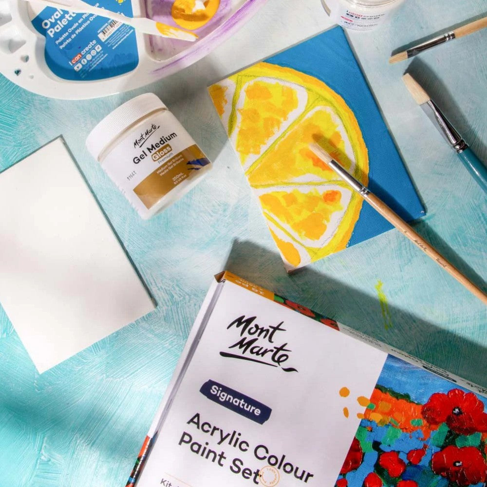 Mont Marte Premium Gel Mediums 250ml - Matte & Gloss Finishes