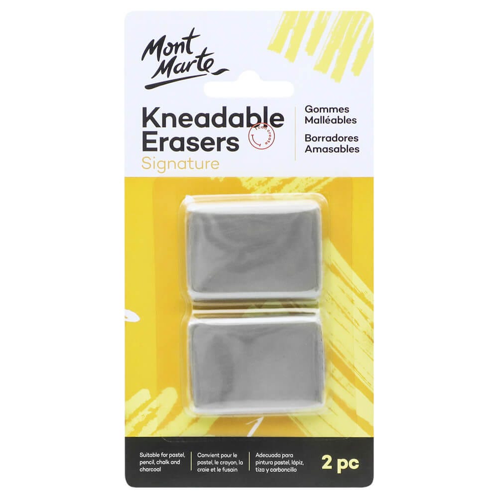 Mont Marte Kneadable Erasers 2pc for Charcoal Sketch
