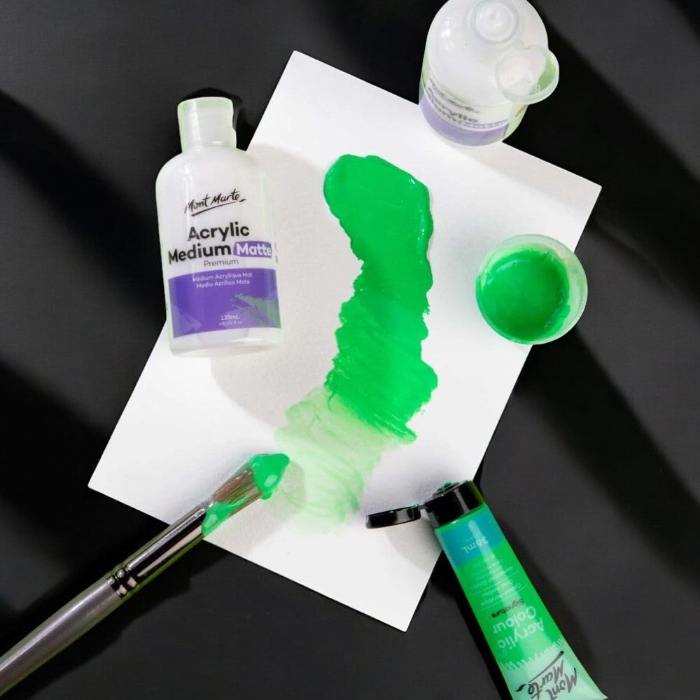 Demonstration of blending effect using Mont Marte Matte Medium