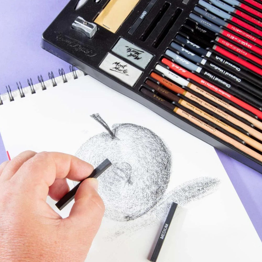 Mont Marte Sketch Drawing Set Signature 30pc - Contents Display