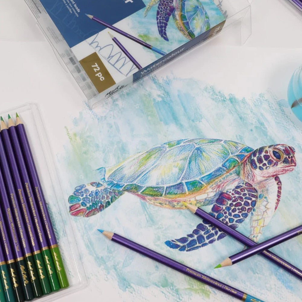 Mont Marte Premium Watercolour Pencils - 72pc - Colour Chart