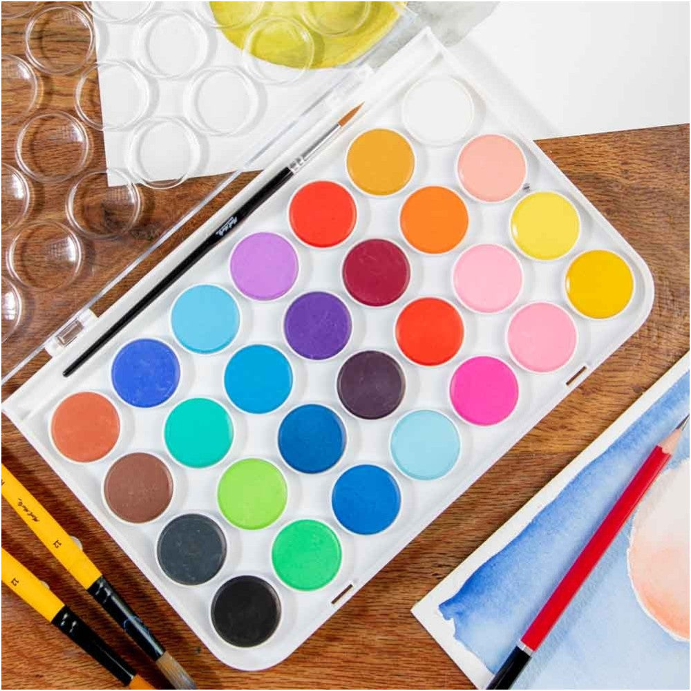 Snap-Close Lid with Built-in Mixing Wells - Set of 29