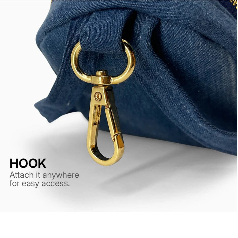 Mooch Upcycled Denim Pouch - Mini & Micro Sizes - Artist Mini Storage