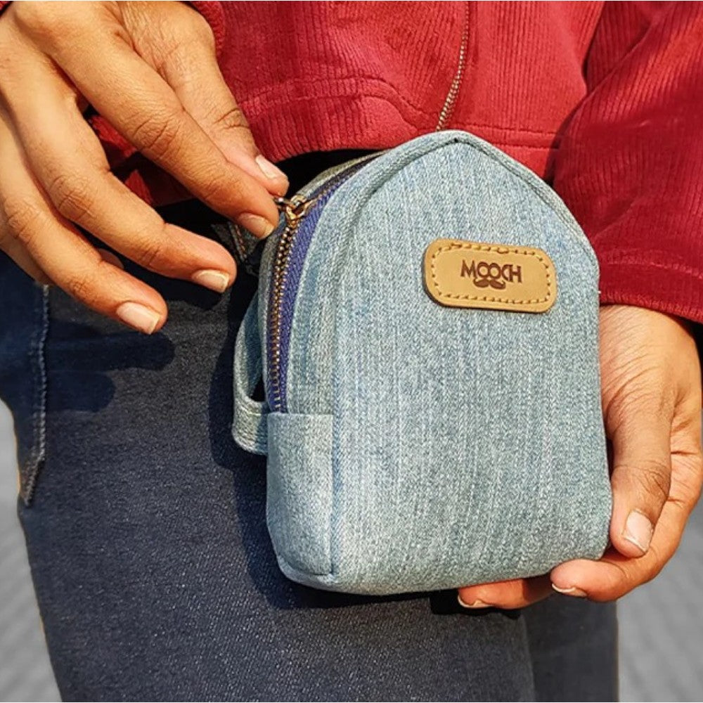 Mooch Upcycled Denim Pouch - Mini & Micro Sizes - Artist Mini Storage