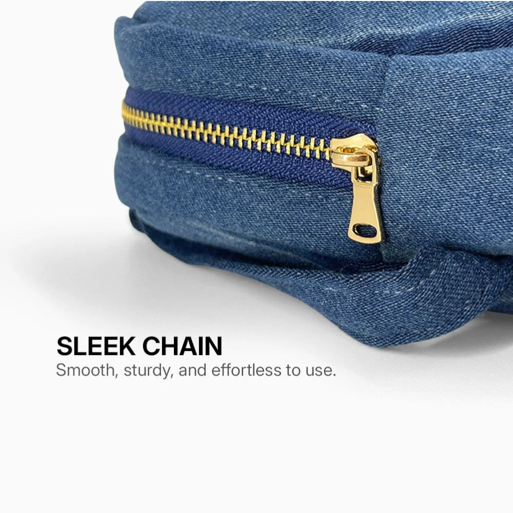 Mooch Upcycled Denim Pouch - Mini & Micro Sizes - Artist Mini Storage