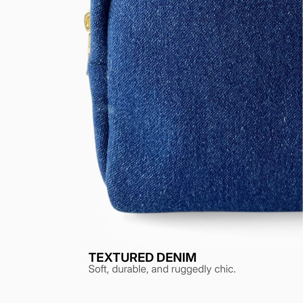 Mooch Upcycled Denim Pouch - Mini & Micro Sizes - Artist Mini Storage