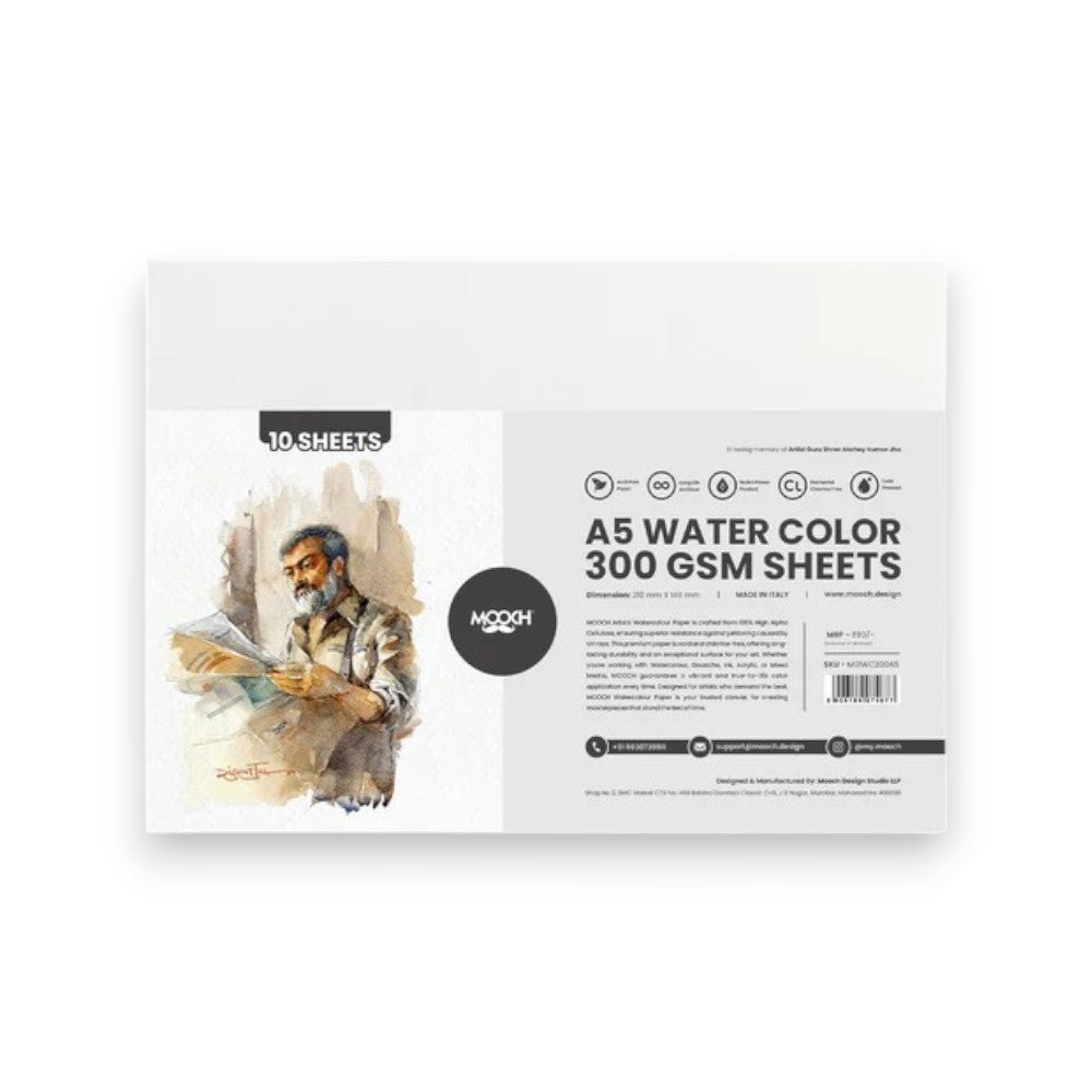 Mooch Artist Watercolour Paper - Cold Pressed 200gsm & 300gsm