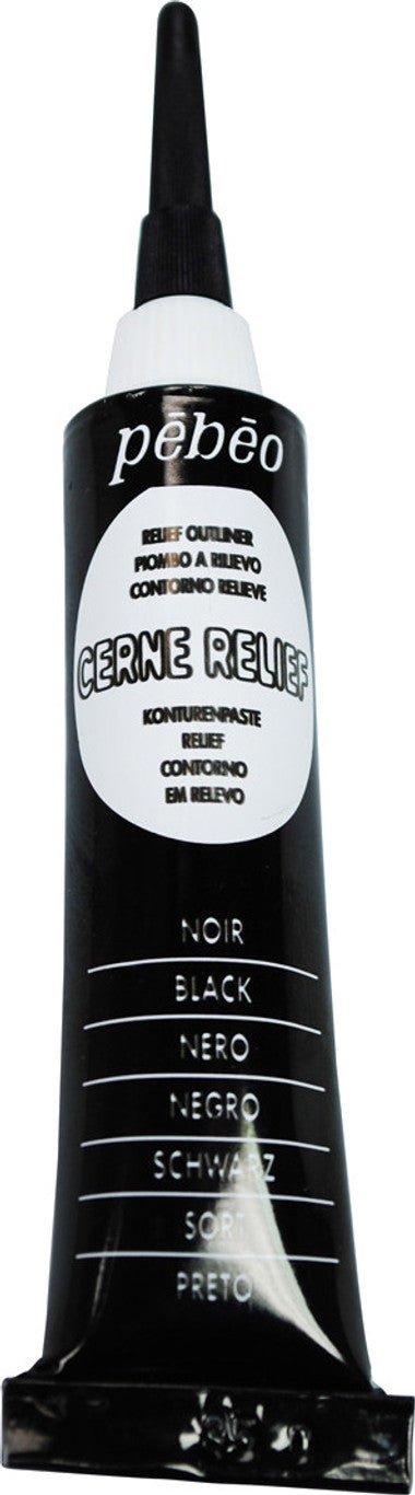 Pebeo Cerne Relief Outliner Black 20ml