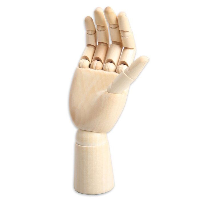 Kent Moveable Wooden Mannequin Right Hand Models (Choose Sizes)