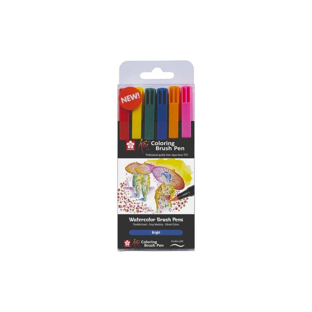 Sakura Koi Coloring Brush Pen Set - Choose Size & Shades