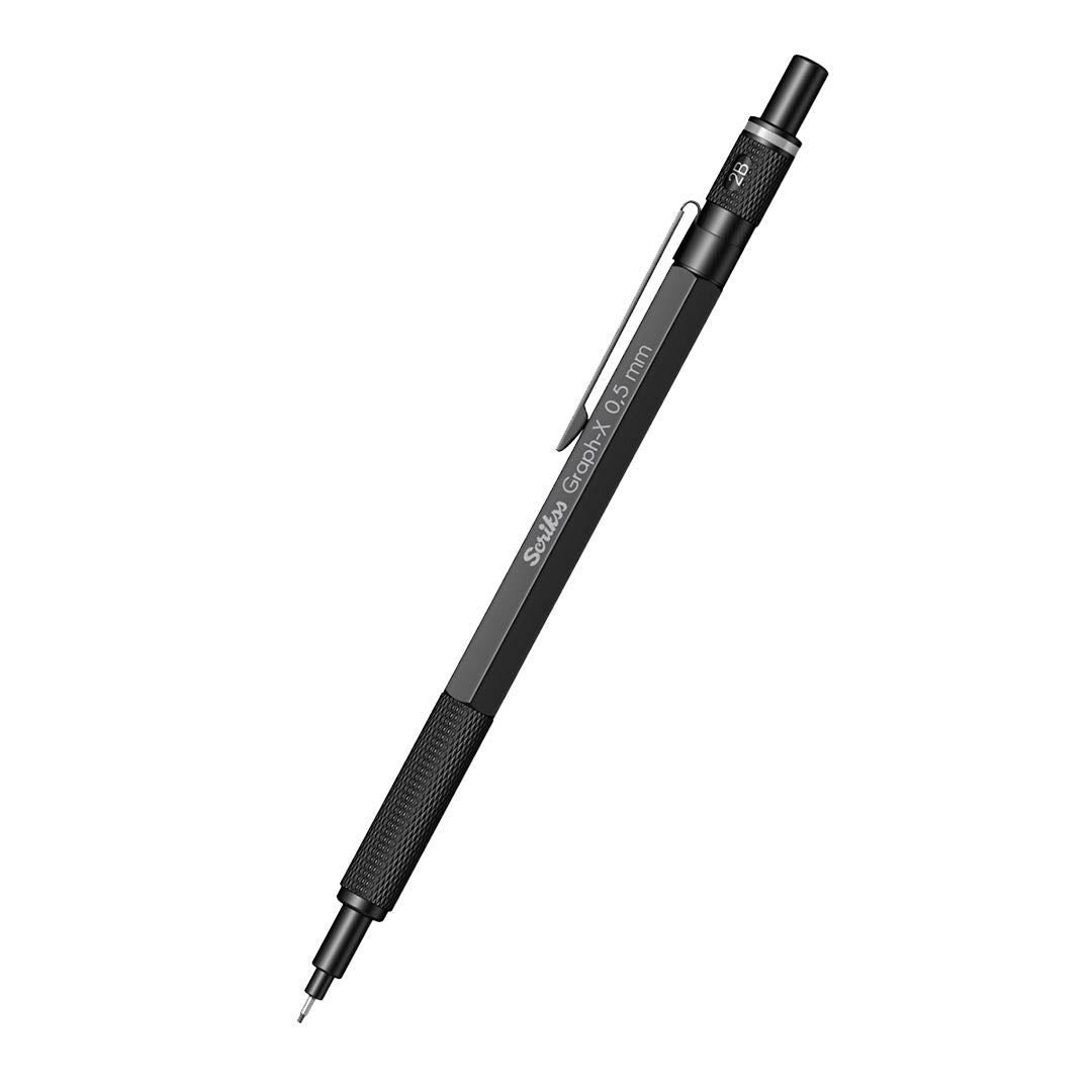 Scrikss | Graph-X | Mechanical Pencil | Matte Black | 0.5mm Scrikss