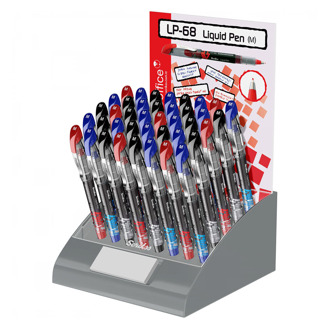 Scrikss | LP-68 | Liquid Pen | Box Of 12 | Red Scrikss