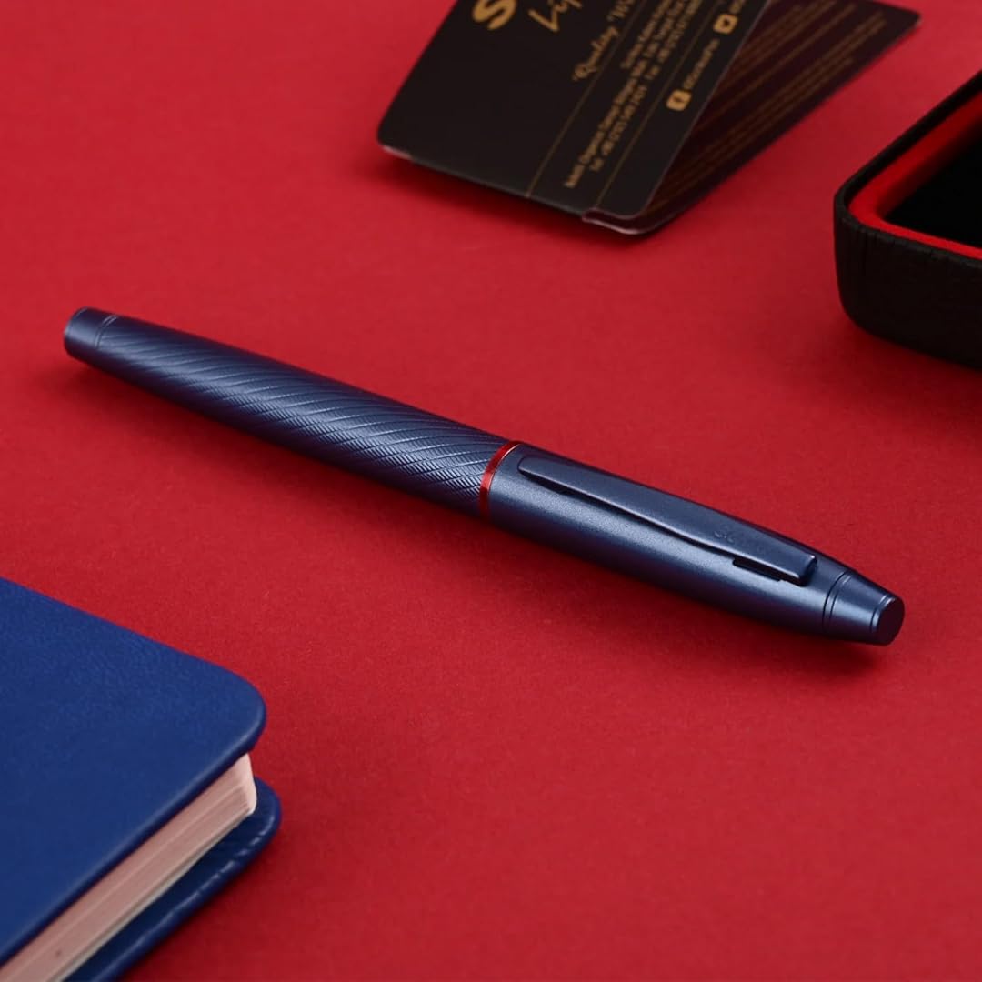 Scrikss | Noble 35 | Fountain Ink Pen | Medium Nib | Blue Scrikss