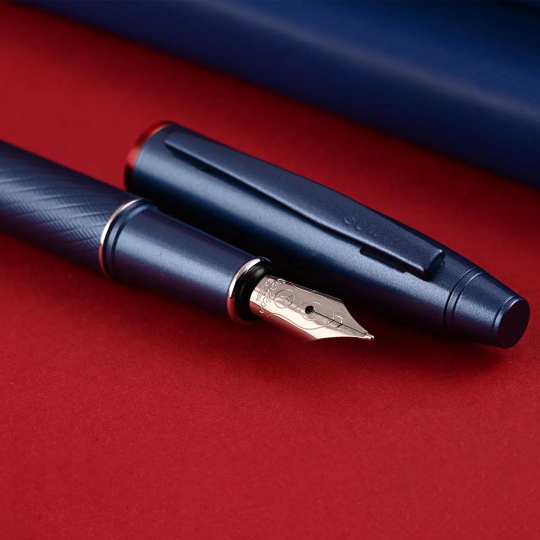 Scrikss | Noble 35 | Fountain Ink Pen | Medium Nib | Blue Scrikss