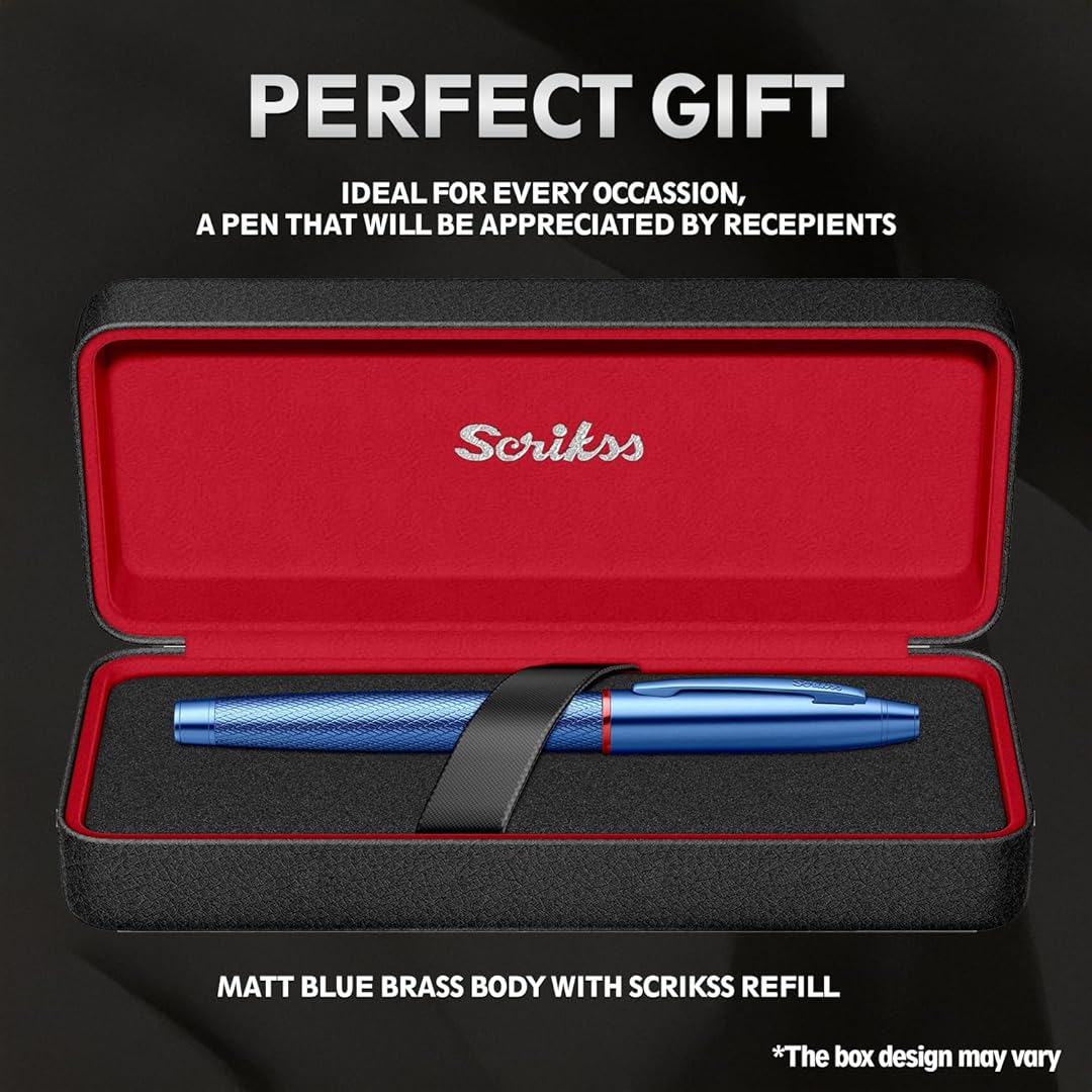 Scrikss | Noble 35 | Roller Ball Point Pen | Blue Scrikss