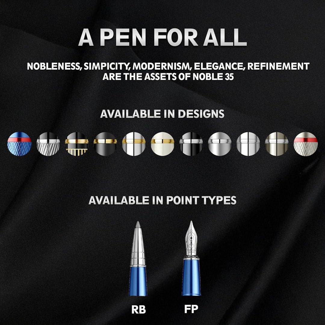 Scrikss | Noble 35 | Roller Ball Point Pen | Blue Scrikss