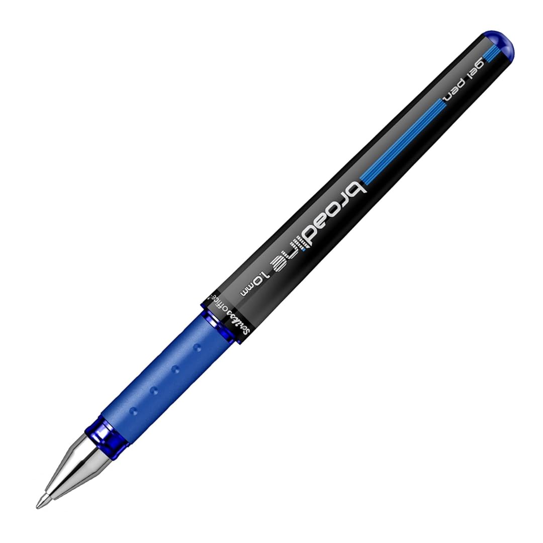 Scrikss | Office Broadline | 0.1mm | Gel Pen | Blue | Pack Of 12 Scrikss