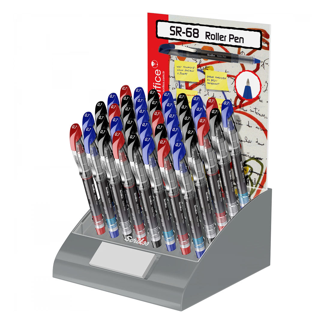 Scrikss | SR-68 | Rollerball Ink Pen 0.7mm | Red Scrikss