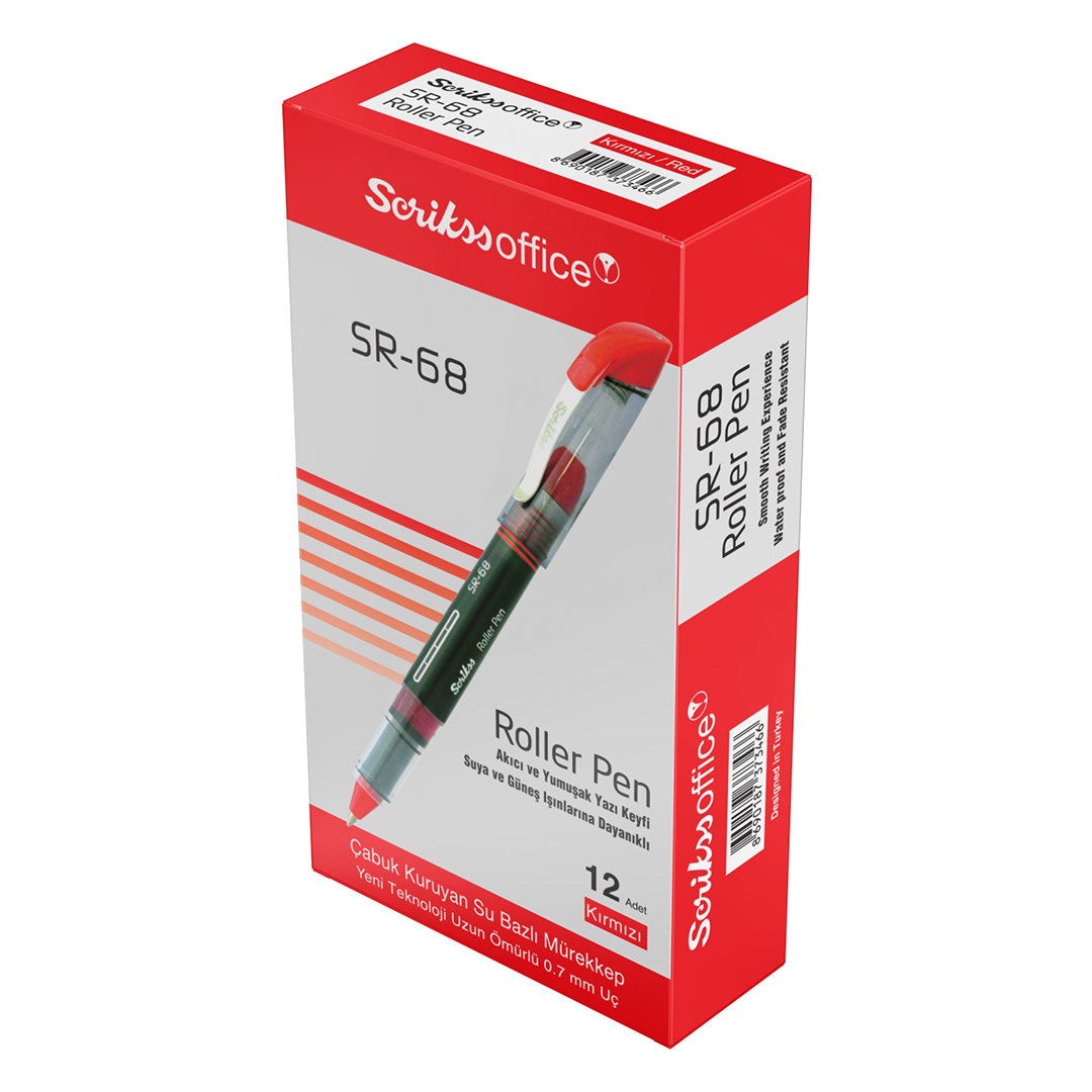 Scrikss | SR-68 | Rollerball Ink Pen 0.7mm | Red Scrikss