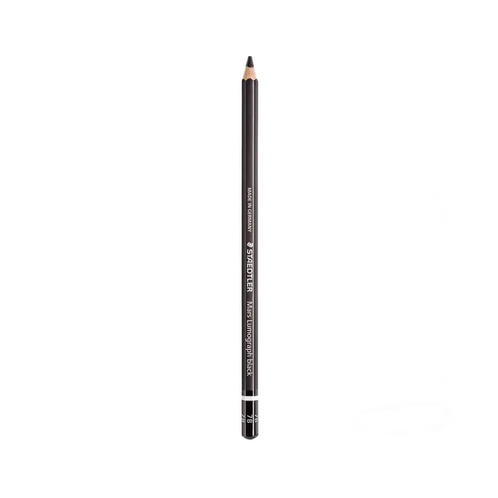 Staedtler Mars Lumograph Pencil Black 7B - Smooth, dark strokes for rich contrast