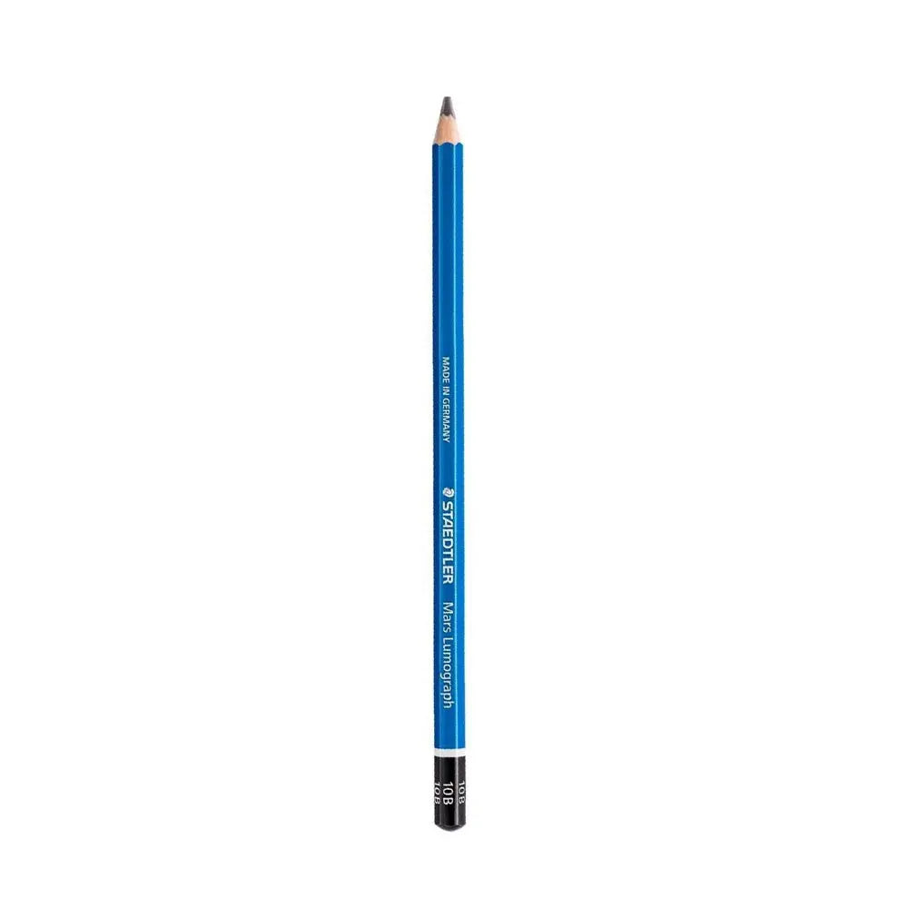 Staedtler Mars Lumograph Pencil Blue 10B - Soft, dark tone for smooth transitions and depth