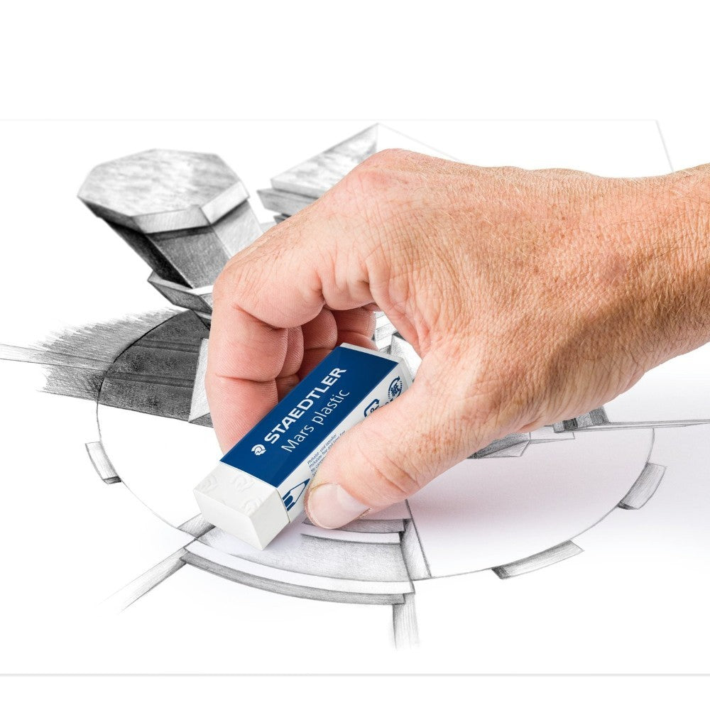 Staedtler Mars Plastic Eraser - Demonstrating Clean and Precise Erasing