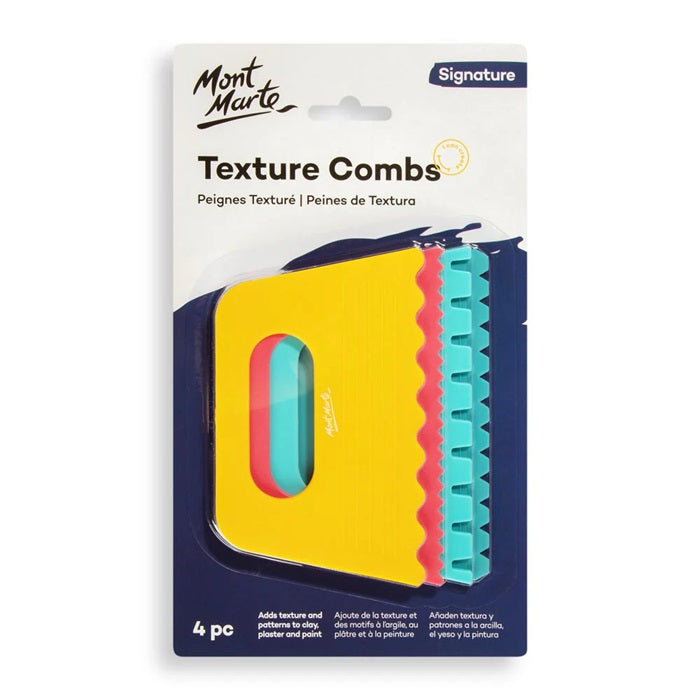 Mont Marte Signature Texture Combs Set of 4