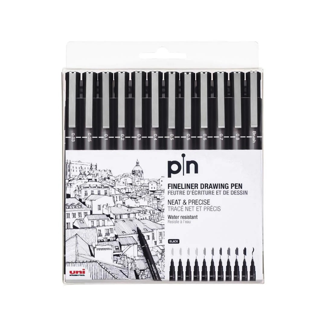 Uniball Uni Pin Fineliner Drawing Pen Set | Fineliners Pen