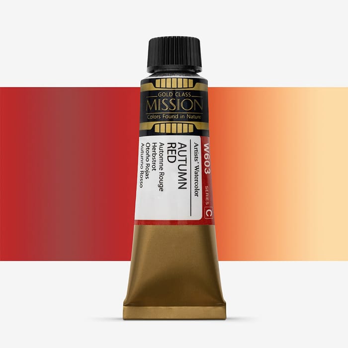 Mission Gold Watercolour 15ml Autumn Red